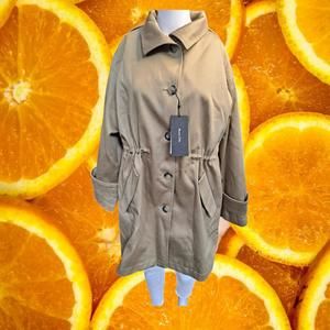 NWT Massimo Dutti Mid Length‎ Trench Coat 6705 Size M